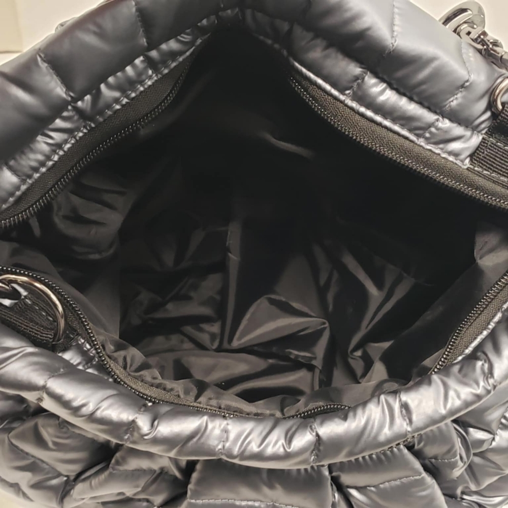 Think Royln Shiny Dark Grey Shoulder Bag - Picture 12 of 12